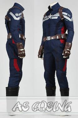 Captain America 2 Steven Rogers Hiver Soldat Costume Cosplay Costume D'halloween