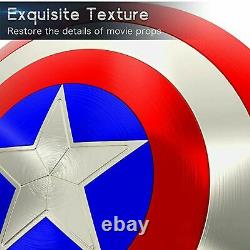 Captain America Shield Metal Prop Replica Écran Précision 11 Échelle