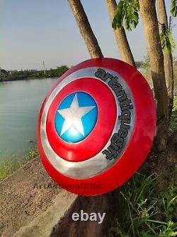 Captain America Shield Metal Prop Replica Écran Précision 11 Échelle