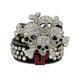 Ceinture Bb Simon Crâne Rouge 100% Authentique Taille 28 44