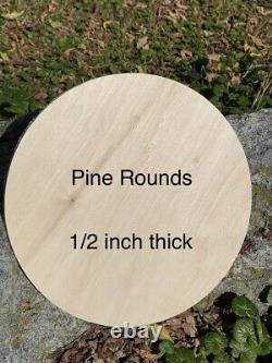 Cercle en bois de pin découpé au CNC de taille inachevée jusqu'à 40 pouces