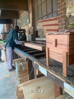Composteur à vers Vermiculture fait main USA Empilable en bois de séquoia pour utilisation en intérieur/extérieur.