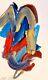 Corbellic Abstract Original Expressionism Modern Acrylic Collectible Rainbow Art