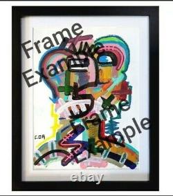 Corbellic Abstract Painting 12x9 Stances Expressionnisme Modernisme Wall Art Paper
