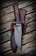 Couteau Ak Cutlery En Acier D2 Fait Main Avec Clip En Acier Noir Et Bois