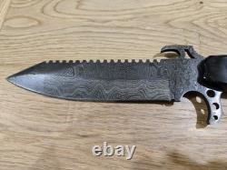 Couteau damas ALABAMA avec poignées en corne de buffle d'eau. Fabriqué aux États-Unis