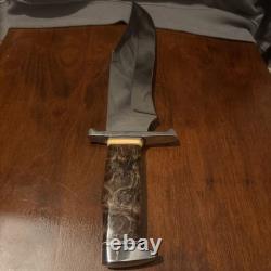 Couteau de camping fait main Charles Clifton 15 étui sur mesure