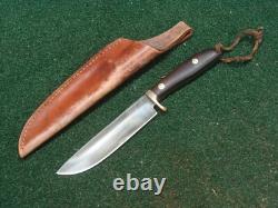 Couteau de chasse Bowie fixe DODSON #3 vintage sur mesure fait à la main aux États-Unis