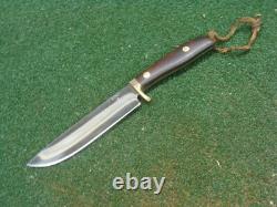 Couteau de chasse Bowie fixe DODSON #3 vintage sur mesure fait à la main aux États-Unis