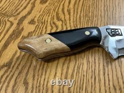 Couteau de chasse / EDC personnalisé fait main lame en acier forgé 5160