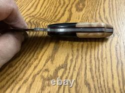 Couteau de chasse / EDC personnalisé fait main lame en acier forgé 5160