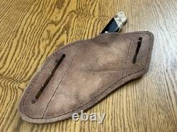 Couteau de chasse / EDC personnalisé fait main lame en acier forgé 5160