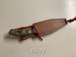 Couteau fixe sur mesure David Fabricius Death Valley USA avec étui personnalisé