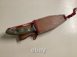 Couteau fixe sur mesure David Fabricius Death Valley USA avec étui personnalisé