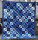 Couverture Patchwork Batik Bleu Enchevêtré Scrappyqueen85x101 Assortiment De Bleusfabriquée Aux États-unis