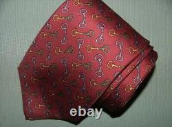 Cravate Robert Talbott pour homme 100% soie fabriquée aux États-Unis cousue à la main rouge