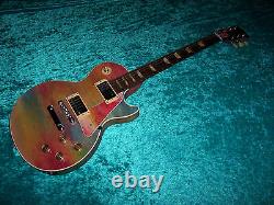 Custom Hand Painted Gibson Les Paul Guitar Vintage Design Made In USA American