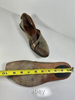 Cydwoq Vintage Hand Made In USA Cuir Wrap 2 Chaussures De Ton