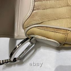 Dior Saddle Bag Mink Fur And Ael Leather Rare