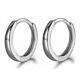 Élégantes Boucles D'oreilles Créoles Pour Hommes Et Femmes En Argent Massif 925