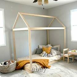 Fabriqué À La Main Aux États-unis Montessori House Bed Full Size Frame Strong Sturdy