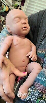 Fabriqué Aux États-unis 16 Preemie Full Body Silicone Baby Girl Doll Sasha