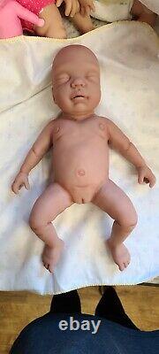 Fabriqué Aux États-unis 16 Preemie Full Body Silicone Baby Girl Doll Sasha