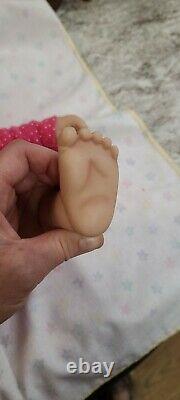 Fabriqué Aux États-unis 18 Nouveau-né Preemie Corps Complet Silicone Baby Girl Doll Willow