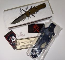 Foreman Véhement Satin Tigerlypse CPM 154 OD Micarta Liner Noirs