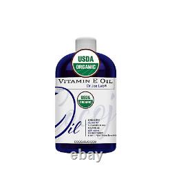 Huile de vitamine E biologique USDA pour cheveux, visage, peau, hydratant en vrac, non OGM