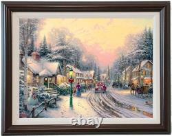 Impression sur toile du Village de Noël VIII de Thomas Kinkade