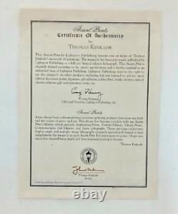 Impression sur toile du Village de Noël VIII de Thomas Kinkade