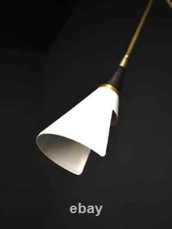 Lampe murale réglable Magari en bronze, blanc et laiton par Exoticshandicrafts