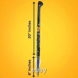 Lance viking traditionnelle en acier carbone faite sur mesure avec poignée en Micarta