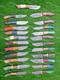 Lot De 60 Couteaux De Chasse Skinner En Acier Damas Sur Plein Tang De 8 Pouces Faits Main Usa