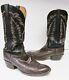 Lucchese Classics Boots Fait À La Main Cuir Western Cowboy Multi Tone Usa Hommes 10