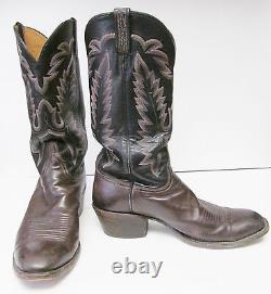 Lucchese Classics Boots Fait À La Main Cuir Western Cowboy Multi Tone USA Hommes 10