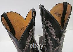 Lucchese Classics Boots Fait À La Main Cuir Western Cowboy Multi Tone USA Hommes 10
