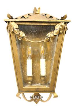 Luminaire mural d'extérieur artisanal pour Hans Duus Blacksmith de style colonial espagnol