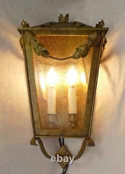 Luminaire mural d'extérieur artisanal pour Hans Duus Blacksmith de style colonial espagnol