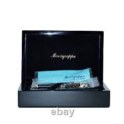MONTEGRAPPA ALEXANDER HAMILTON RÉSINE NOIRE LE ROLLERBALL (ISHXNRSC) NEUF AVEC BOÎTE