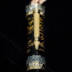 MONTEGRAPPA ALEXANDER HAMILTON RÉSINE NOIRE LE ROLLERBALL (ISHXNRSC) NEUF AVEC BOÎTE