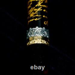 MONTEGRAPPA ALEXANDER HAMILTON RÉSINE NOIRE LE ROLLERBALL (ISHXNRSC) NEUF AVEC BOÎTE