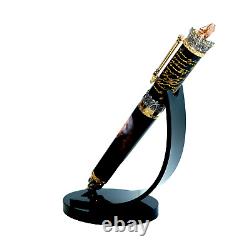 MONTEGRAPPA ALEXANDER HAMILTON RÉSINE NOIRE LE ROLLERBALL (ISHXNRSC) NEUF AVEC BOÎTE
