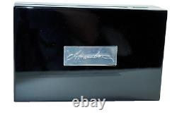 MONTEGRAPPA ALEXANDER HAMILTON RÉSINE NOIRE LE ROLLERBALL (ISHXNRSC) NEUF AVEC BOÎTE
