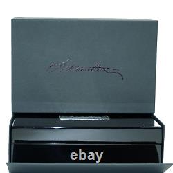 MONTEGRAPPA ALEXANDER HAMILTON RÉSINE NOIRE LE ROLLERBALL (ISHXNRSC) NEUF AVEC BOÎTE