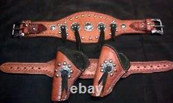 Manta Leather Custom Hand Made In USA Holster Set Cowboy Mounted Shooting. Cmsa