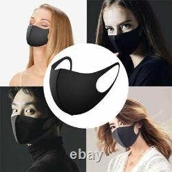 Masque Visage 100 Pack Réutilisable Lavable Respirant Unisexe Masque Visage Noir USA