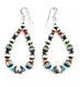 Native American Navajo Perles Faites Main Perles Et Boucle D'oreille Multicolore Dangle