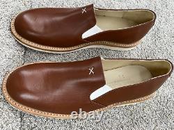 Noah Waxman Taille Homme 11 Malibu Cuir Slip-on Shoe Tan USA Made Nwot Rare